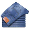 Jeans pour hommes 6 couleurs printemps été hommes minces à jambe droite Jeans amples Style classique avancé Stretch Baggy pantalon mâle grande taille 40 42 44 230210