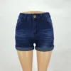 Jeans Summer Shorts Crimped Jeans Shorts High Midj Tight Hot Pants DK004