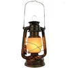 Table Lamps LED Rechargeable Vintage Kerosene Camping Light Portable Dimmable Flame Effect Night Lights Bar Cafe Restuarant Lamp Decor