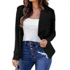 Kvinnors kostymer Office Blazer Slim Fit Skin-Touching Workwear Big Lapel Women Jacket liten kostym Cardigan för vardagen