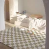 Tenda moderna a scacchiera elegante tappeto soffice addensato soggiorno morbido di ampia area tappeto arte design camera da letto tappeti da comodino