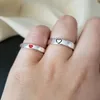 Wedding Rings 2023 Korean Wave Fashion Love Ring Opening Adjustable Couple Unique Design INS Trend Jewelry Accessories
