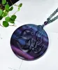 Pendentif Colliers Naturel Couleur Fluorite Sculpture Collier De Gardien À Neuf Queues Bijoux De Mode Supernatural Amulette Noeud LuckyPendant Neckl