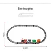 Christmas Toy Supplies Merry Home Decor Electric Smoke Simulation Model Remote Control Rail Train Small Ornaments 230210