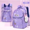 Skolväskor ryggsäckar väskor primära flickor tecknad härlig nylon barnväska betyg 136 lätt fritid ryggsäck 230210