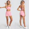 Actieve sets naadloze yoga set vrouwen 2 st gym outfits sportkleding workout kleding tracksuit activewear fitness sportpakken panty's track