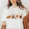 Koszulki damskie T-shirty Halloween 2023 Cartoon Pumpkin Lettery