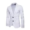 Mens Suits Blazers Spring Sticked Men Casual Knit Slim Suit Jackets Business Brand Casaco Masculino Man Waite Gray 230209