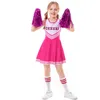 Cheerleadarskie dziewczęta Cheerleaderki Cosplay Cosplay Football Baby Dress Up Halloween Costume for Kids 230210