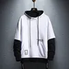 Men's Hoodies Sweatshirts Wetailor Hoodie Sweatshirt Mens Hip Hop Pullover Hoodies Streetwear Casual Fashion Clothes Colorblock Hoodie Cotton 230209