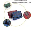 Utomhusdynor Vilad Folding Cushion Spring Mat Outdoor Picnic Lightweigh Waterproof Sleeping Camping Pad Mat Moisture Proof Plaid Filt 230210