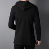 Men's Jackets High End Brand Designer Casual Fashion Stand Collar Korean Style Zipper Jackets For Men Solid Color Hooded Coats Men Clothes 230209