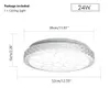 Lights Kitchen Night Corridor Balcony Entrance Round Crystal Modern LED Ceiling Lamp For Home 0209
