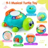 Other Toys Musical Turtle 0 6 12 Months Lights Baby Sounds For Girl Boy Montessori Early Educational for Toddler Gifts 230209