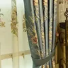 Tenda oscurante tende di lusso per soggiorno camera da letto villa europea jacquard di alta precisione moderna semplice elegante mantovana di fascia alta