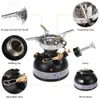 Camp Kitchen Outdoor Camping Fishing Multi-fuel Oil Stove Portable Mini Gasoline Stove Liquid Fuel Alcohol Oil Furnace Picnic Burners Stove 230210