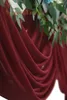 Decorazione per feste da 6-10 metri Arch Wedding Drape Tessuto in chiffon Tenda drappeggiatura Drapie per le forniture per feste Ceremonia Reception Decorazione sospesa 230210