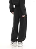 Women's Pants Fashion High Waist Loose Black Sweatpants Streetwear Joggers Women Wide Leg Casual Basic Stretch Trousers 2023