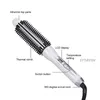 Ролики волос Профессиональный электрический керамический бигрлер выпрямитель тепловой расщепление воздух щетки для керлинга инструменты 230209