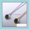 Pendant Necklaces Pine Nut Plant Specimen Necklace For Women Fashion Jewelry Wholesale Metal Choker Acorn Pinecone Chain Drop Delive Dh023