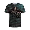 T-shirts pour hommes Forme Abstraite Art3D Impression T-shirt pour hommes Mode D'été Décontracté à manches courtes Grande Taille Lâche Col Rond Haut