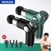Mukasi LCD Visa professionell Deep Muscle Electric Massager Pain Relief Body Relaxation Neck Shoulder Fascial Gun 0209