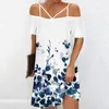 Casual Dresses Dress for Women Fashion Sexs Off Shoulder Straps Printed Midi Ladies Maxi