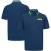2023 Новая полосатая рубашка-поло F1 Team Formula 1, футболка для гонщиков, гоночная спортивная мужская футболка, летние футболки из джерси большого размера, унисекс