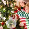 Party Decoration Ornaments Christmas Tree Clear Decor Ornament Holiday Embellishment Outdoor Fillable Indoor Hanging Festive Diy