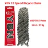 S YBN S12 12 Speed ​​Bicycle MTB Road Bike Chain With Magic Button 126L 274G 0210
