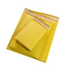 Emballage Cadeau 100 Pcs Jaune Papier Kraft Enveloppes À Bulles Sacs D'expédition Rembourré Mailers Sacs Pour Boutique Emballage Emballage Cadeau Pochette 230209