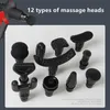 r 24V High-power Professional Fascia Gun Muscle Relaxation Relieve Pain 12 Kinds Head Electric Body Massager 0209