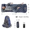 Outdoor Pads Outdoor Sleeping Pad Camping Inflatable Mattress Built-in Pump Ultralight Air Cushion Travel Mat With Headrest For Travel Hiking 230210