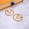 Luis Designer Earring Hoop Huggie Jewellery Mid Size Ladies Earring Sterling Silver Ear Ring for Women291T