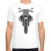 Herr t-skjortor herrar motorcykel design tryck t-shirt sommarmoto 1250gs svart hipster tee skjorta vita avslappnade kläder