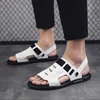 Sandálias sandali slide uomo coro para sapatos de cuero transpiráveis ​​erkek rasteira piel clássico sandel masculina hombre homme casa zandalias