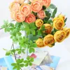 Decorative Flowers Simulation Flower Lotus Bouquet 10 Heads Peony Artificial Fake Home Decoration Wedding Layout Living Room Entrance