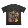 Designer Fashion Saint Michael T Shirt Jesus i Purgatory Vintage Tee High Street Wash Short Sleeve