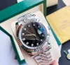 Med original Box Men's Watch Automatiska mekaniska klockor 41mm Sapphire Mirror Rostfritt stål Original Buckle 2813Movement Wristwatch 88