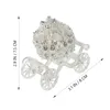 Cuscino Carrozza Scatola di zucca Gioielli Gingillo Centrotavola Decorazione di cristallo Titolare Strass Regalo Display Ornamento Matrimonio Figurine Scarpe