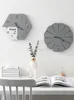 Wall Clocks Home Decoration Salon Wooden Clock Vintage Rustic Country Tuscan Style For Kitchen Office Living Room Silent Watches