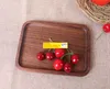 20pcslot Black walnut Wooden food Fruits Tray Goods Storage Breakfast Serving Plate Snack Dessert Containers Trays Box Plate Dish