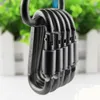 Cords Slings and Webbing 10 Pcs Survival D-ring Locking Carabiner Clip Set Screw Lock Hanging Hook Buckle Karabiner Camping Climbing Equipment 230210