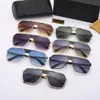 2023 Summer Pilot Sunglasses Eyewear Man Gany Genesx Glasses Retro Gold Metal Frame Design UV400 7 Color Optial Womens تأتي مع حزمة 1752
