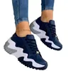 Dress Shoes Women's Vulcanized Shoes 2022 New Fashion Plus Size 43 Casual Sports Shoes Women Lace-Up Mesh Breathable Wedge Platform Sneakers G230209