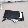 Brand celular bolsa de celular z￭per carteira de bolso de luxo VIP Bolsas de presente de couro para bolsas de cr￩dito designers de nome do cart￣o de cart￣o zer283b