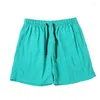 Men's Shorts Swimwear For Holiday Wear Male Summer Breeches Board Casual Young Style Green Daily Clothing Surf Drift Beachwear