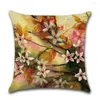 Pillow Pillows Cover Linen Watercolor Painting Tropical Floral Fashion Modern Decorative Throw Pillowcase For Sofa