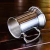 Mugs 1pc Stainless Steel Beer Cup Outdoor Camping Western Tea Coffee With Handle Insulated Portable Water Drinkware