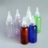 50 bottiglie di profumo da 100 ml Bottiglie di plastica con tappo a bocca appuntito Contenitore cosmetico per lozione in PET ambrato